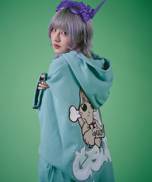 GALFY（ガルフィー） プルオーバーパーカー L サックスブルー メンズ