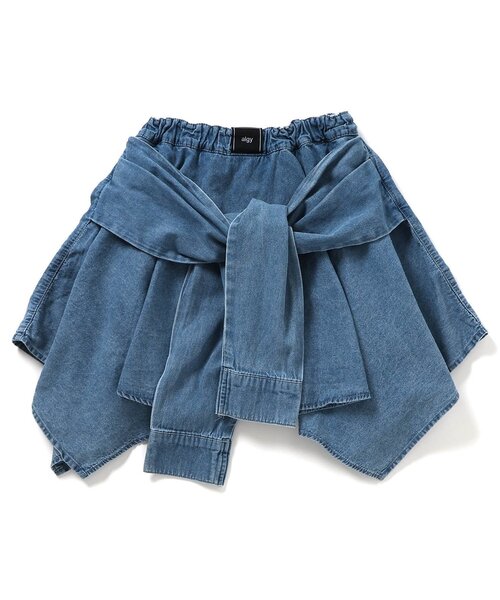 algy（アルジー） パンツ シャツ巻き風デニムキュロット キッズ 子供服