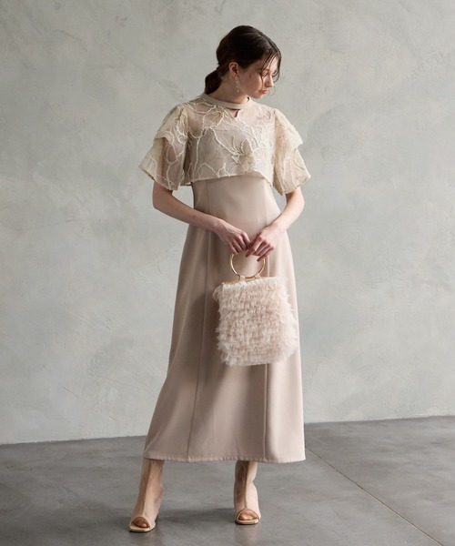 「AIMER」 キャミソールワンピース MEDIUM レッド系その他 レディースの画像
