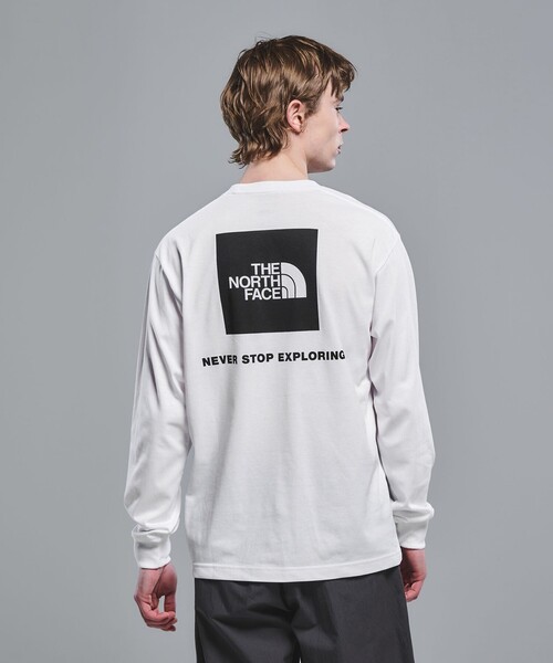ノースフェイス tシャツ 「THE NORTH FACE」バック スクエアロゴ ロングスリーブ 長袖 Tシャツ メンズの画像