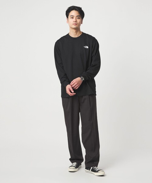 ノースフェイス tシャツ 「THE NORTH FACE」バック スクエアロゴ ロングスリーブ 長袖 Tシャツ メンズの画像