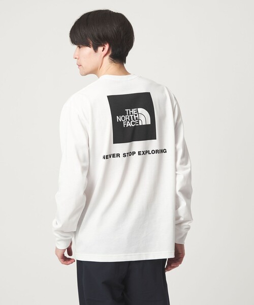 ノースフェイス tシャツ 「THE NORTH FACE」バック スクエアロゴ ロングスリーブ 長袖 Tシャツ メンズの画像