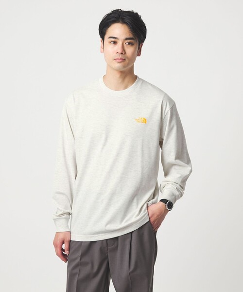 ノースフェイス tシャツ 「THE NORTH FACE」バック スクエアロゴ ロングスリーブ 長袖 Tシャツ メンズの画像
