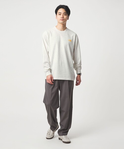 ノースフェイス tシャツ 「THE NORTH FACE」バック スクエアロゴ ロングスリーブ 長袖 Tシャツ メンズの画像