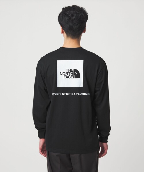 ノースフェイス tシャツ 「THE NORTH FACE」バック スクエアロゴ ロングスリーブ 長袖 Tシャツ メンズの画像