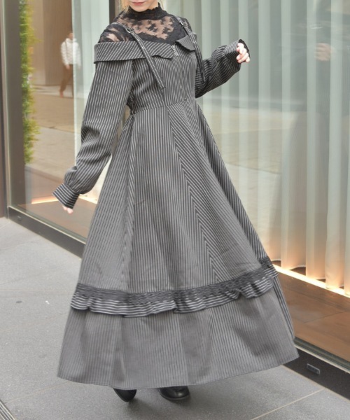 axes femme（アクシーズ ファム） ワンピース オフショル風ワンピース