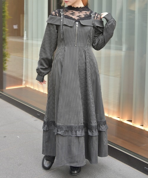 axes femme（アクシーズ ファム） ワンピース オフショル風ワンピース