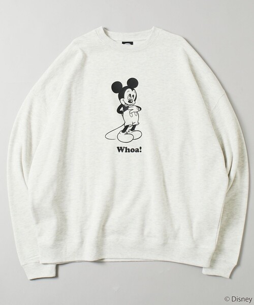 「FREAK'S STORE」 スウェットカットソー「Disneyコラボ」 SMALL ベージュ メンズ_画像5