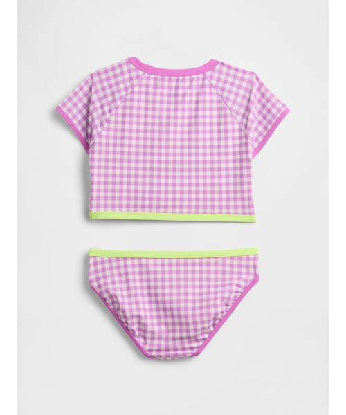 uvカット 水着 ラッシュガード 水着 2ピース (キッズ) キッズ 子供 女の子の画像