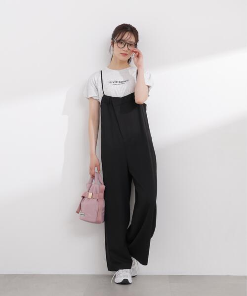 サロペット オーバーオール 「加藤栞さん着用」「ａ」バックタックサロペット / 1216149400 レディースの画像