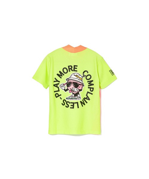 新品・タグ付✨DEVEREUX GOLF　メッシュ　モックネック　Tシャツ DEVEREUX GOLF tシャツ WOMEN Peachy ManeメッシュモックTEE