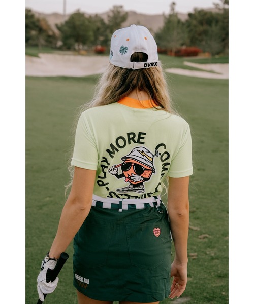 DEVEREUX GOLF tシャツ WOMEN Peachy ManeメッシュモックTEE