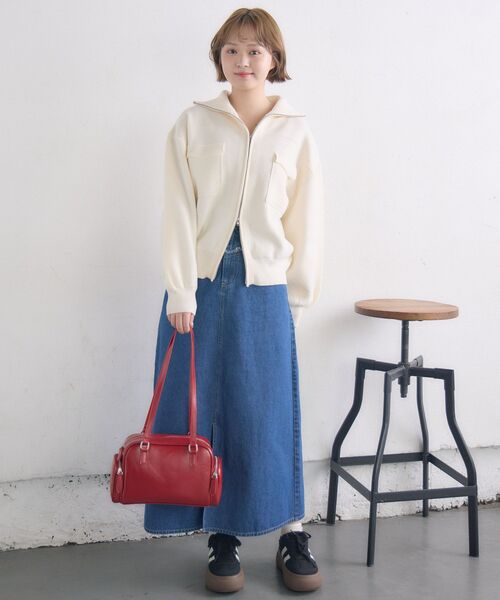 「RETRO GIRL」 ニットカーディガン FREE イエロー レディース_画像2