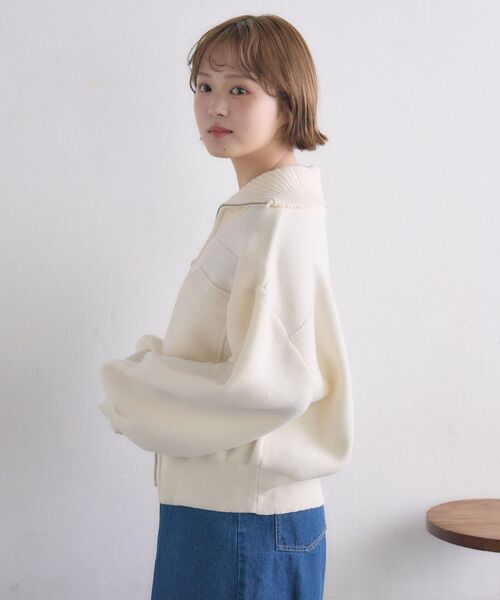「RETRO GIRL」 ニットカーディガン FREE イエロー レディース_画像8