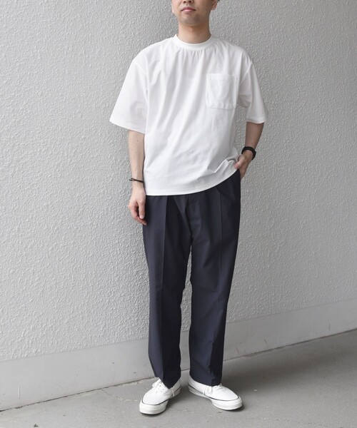 SHIPS any tシャツ any: SOLOTEX(R) バックピケ リラックス ポケット T
