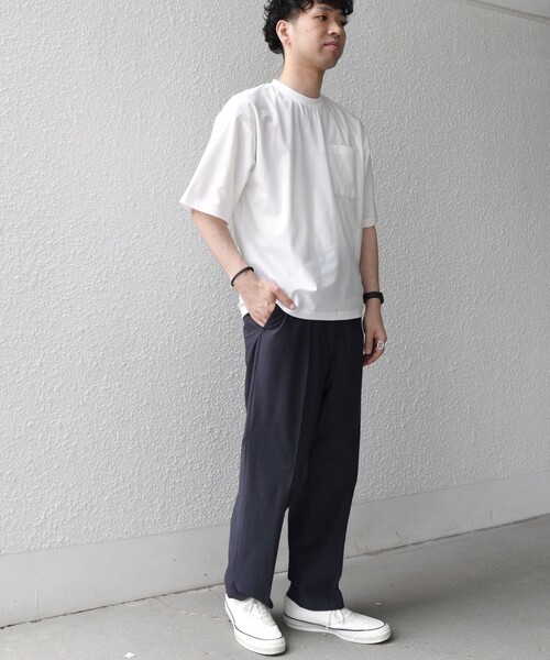SHIPS any tシャツ any: SOLOTEX(R) バックピケ リラックス ポケット
