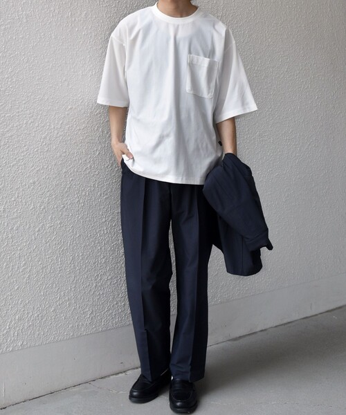 SHIPS any tシャツ any: SOLOTEX(R) バックピケ リラックス ポケット T