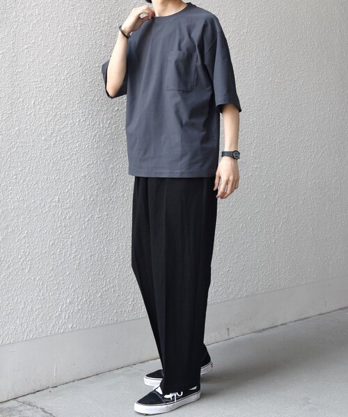 SHIPS any tシャツ any: SOLOTEX(R) バックピケ リラックス ポケット