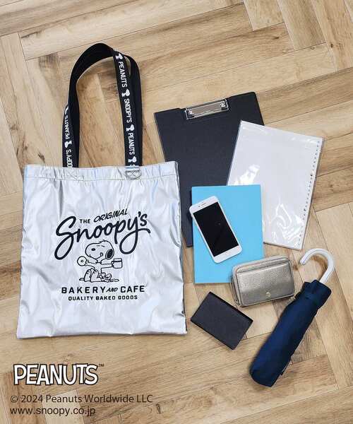 「PEANUTS」 トートバッグ FREE シルバー レディース_画像8