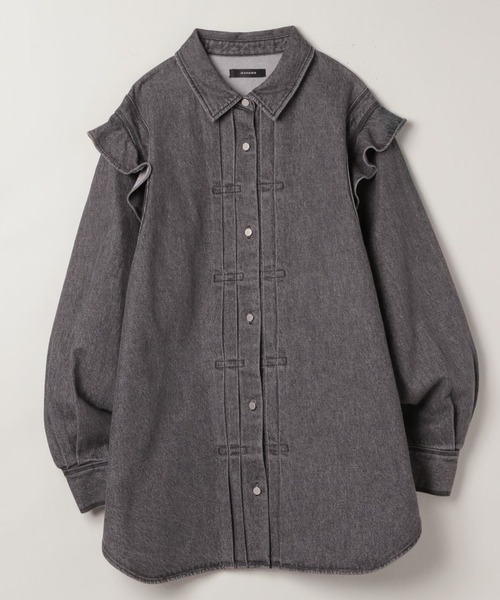 「JEANASIS」 長袖シャツ FREE ブルー レディース_画像2