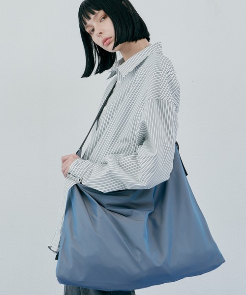 「AIVER」 長袖シャツ LARGE ブルー メンズ_画像7