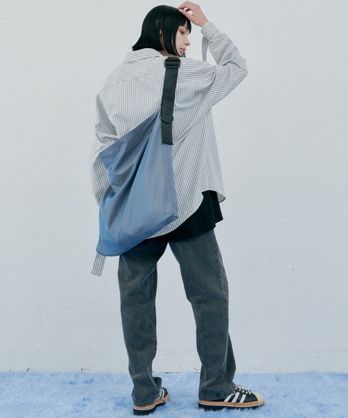 「AIVER」 長袖シャツ LARGE ブルー メンズ_画像9
