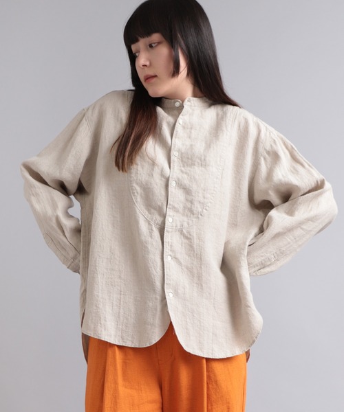 「RNA-N」 長袖ブラウス MEDIUM テラコッタ レディース_画像4