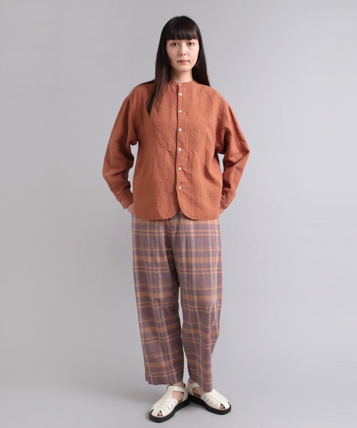 「RNA-N」 長袖ブラウス MEDIUM テラコッタ レディース_画像6