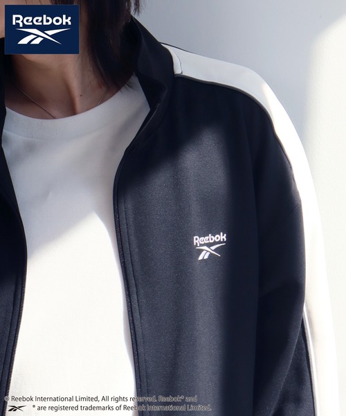 「Reebok」 ジャージブルゾン M ブラック メンズ_画像5