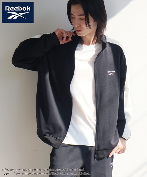 「Reebok」 ジャージブルゾン M ブラック メンズ_画像8