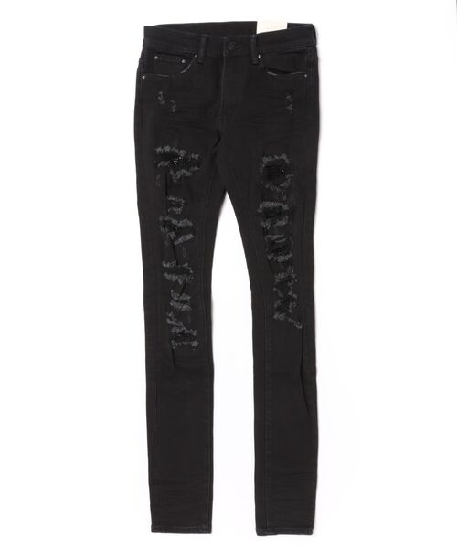 mnml（ミニマル） ジーンズ mnml/ミニマル/X201 RHINESTONE SKINNY