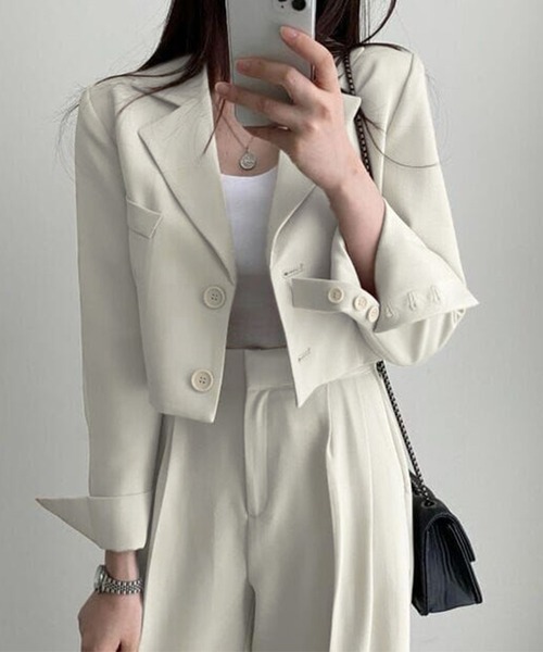 「DAY CLOSET」 セットアップ M ブラウン レディース_画像4