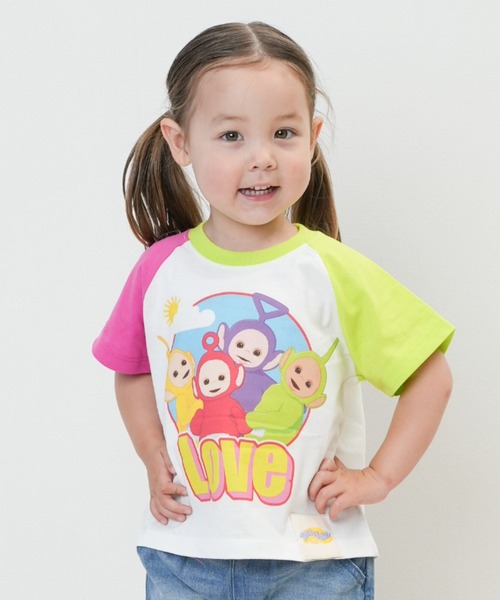 tシャツ 「6/12(金)発売」テレタビーズ 半袖ラグランTシャツ キッズ