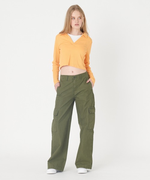 Levi's（リーバイス） カーゴパンツ 23inch グリーン レディース