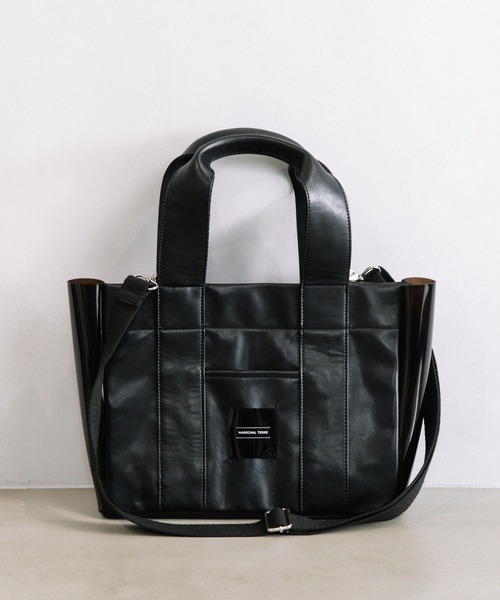 「MARECHAL TERRE」 2WAYバッグ FREE チャコールグレー レディース_画像9