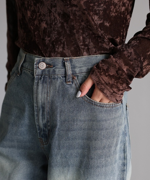 「Riberry」 デニムパンツ SMALL ブルー レディース_画像2