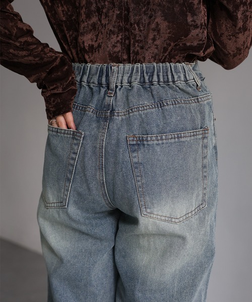 「Riberry」 デニムパンツ SMALL ブルー レディース_画像3