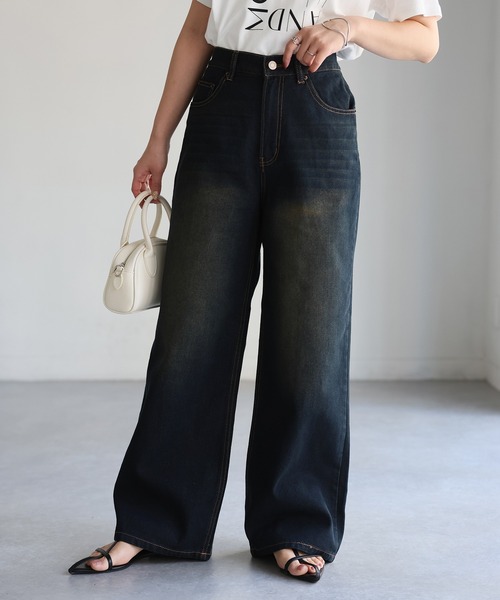 「Riberry」 デニムパンツ SMALL ブルー レディース_画像4