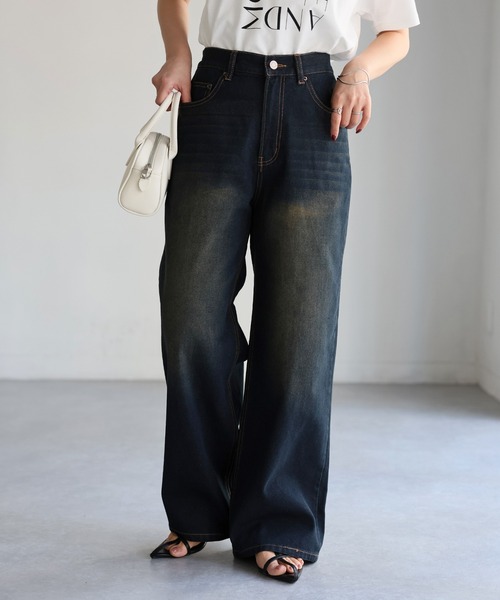 「Riberry」 デニムパンツ SMALL ブルー レディース_画像6