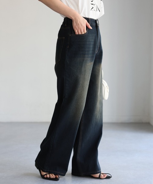 「Riberry」 デニムパンツ SMALL ブルー レディース_画像7