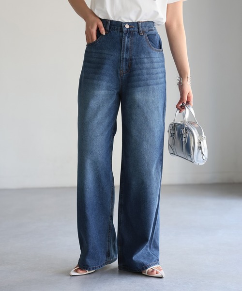 「Riberry」 デニムパンツ SMALL ブルー レディース_画像8