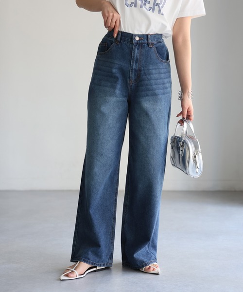 「Riberry」 デニムパンツ SMALL ブルー レディース_画像9