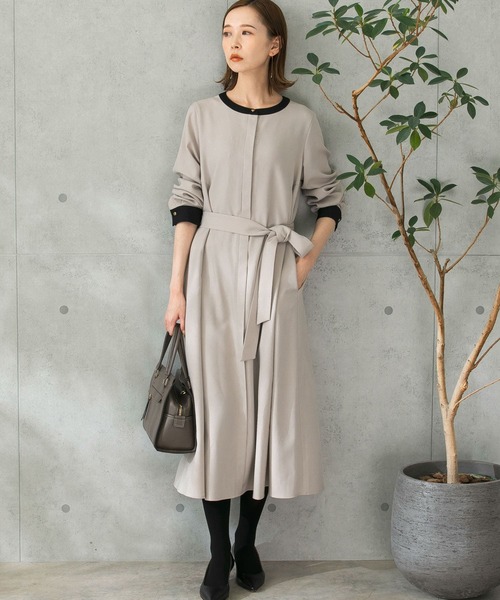 「URBAN RESEARCH ROSSO」 長袖ワンピース FREE グレー系その他2 レディース_画像4