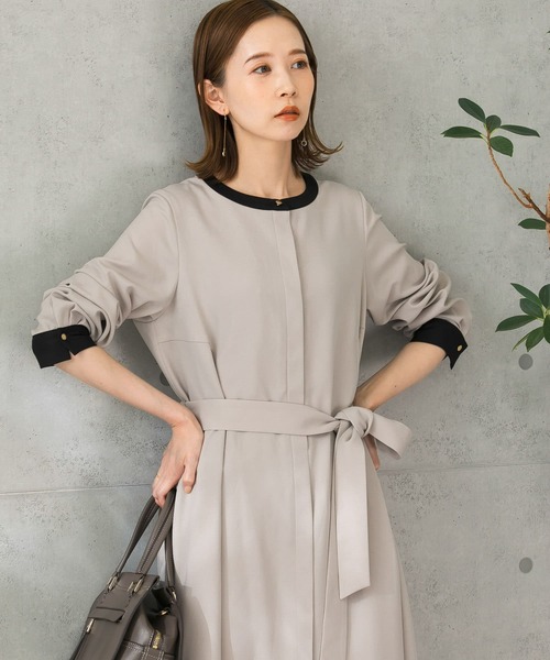 「URBAN RESEARCH ROSSO」 長袖ワンピース FREE グレー系その他2 レディース_画像8