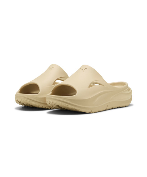 「PUMA」 サンダル 23.0cm スモークグレー メンズ_画像2