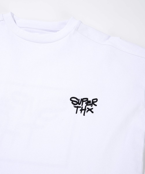 「SUPERTHANKS」 半袖Tシャツ S ホワイト メンズ_画像2