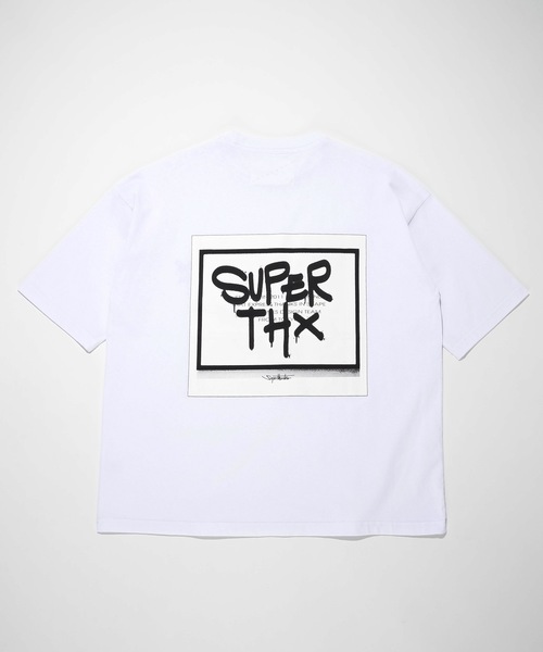 「SUPERTHANKS」 半袖Tシャツ S ホワイト メンズ_画像6