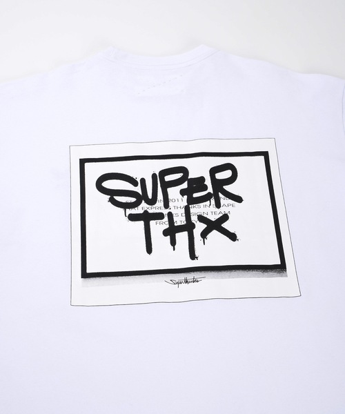 「SUPERTHANKS」 半袖Tシャツ S ホワイト メンズ_画像9