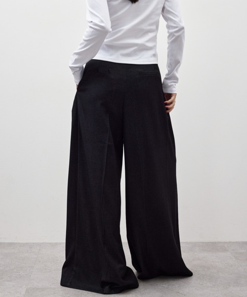 「HANNE」 スラックス SMALL ブラック レディース_画像2