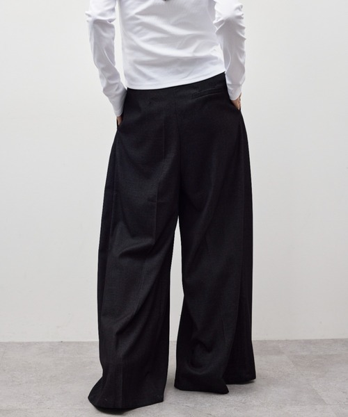 「HANNE」 スラックス SMALL ブラック レディース_画像3